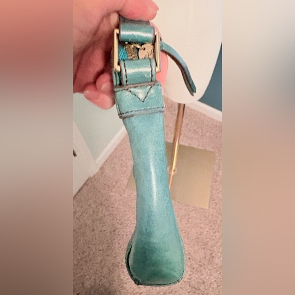 HOBO Turquoise Blue Leather Crossbody Bag - Picture 5 of 12